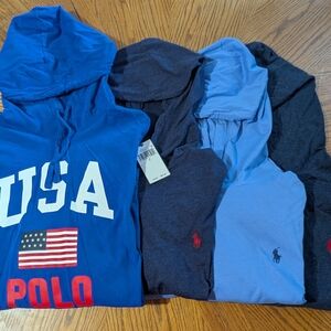 Polo Blue and Gray Hoodies